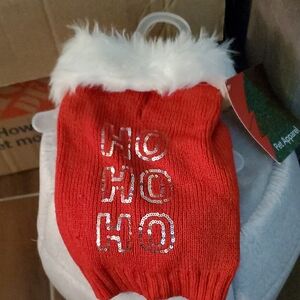Red Holiday Dog Sweater